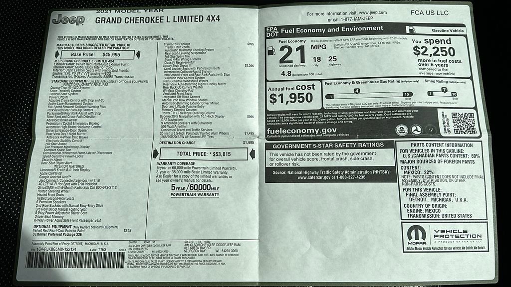 2021 Jeep Grand Cherokee L Limited
